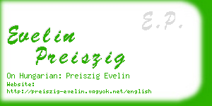 evelin preiszig business card